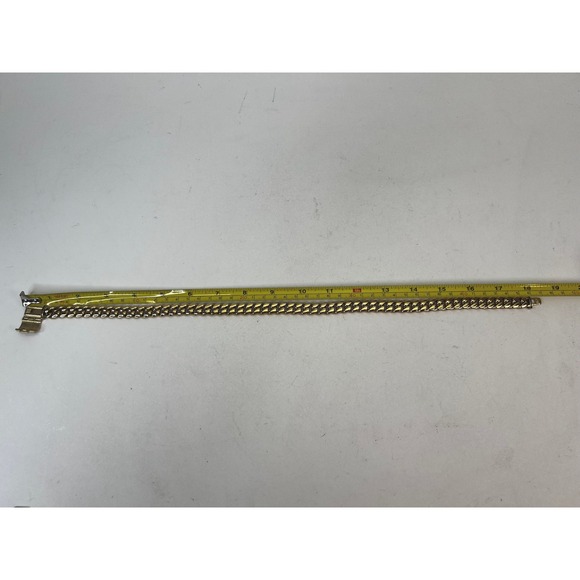 GLD Cuban Link Chain Necklace Gold Tone‎ Statement Jewelry Hip Hop Style - Picture 9 of 10